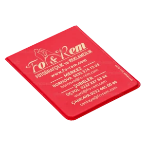 Mat Biala Tekli Vesikalık Kabı-Altın Yaldız Baskı