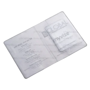 Lüx Kalın Şeffaf Pvc Pasaport Kılıfı (0,30 Micron)