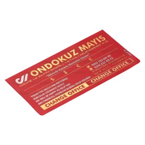 Lüx Kalın Şeffaf Pvc Pasaport Kılıfı (0,30 Micron)