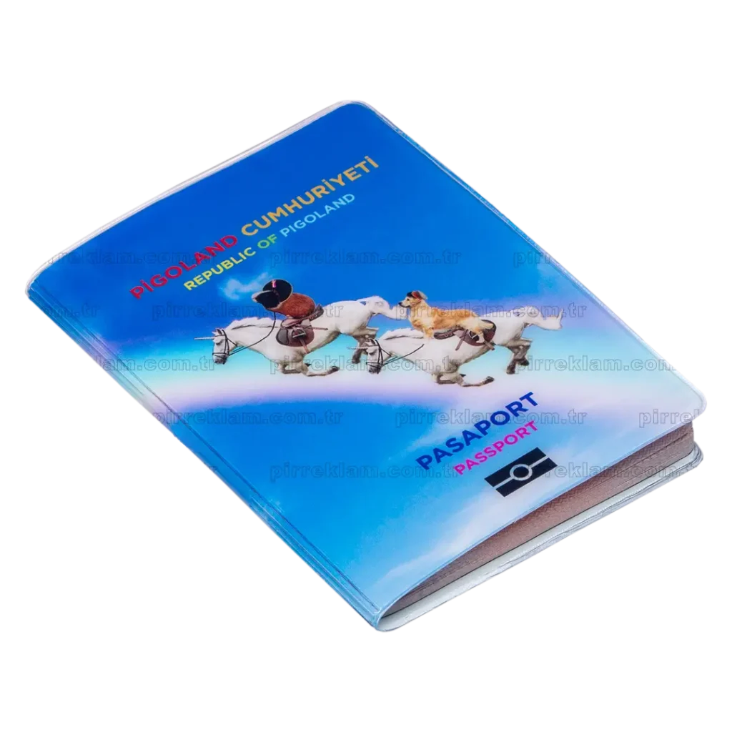 P-SF-L30+UV Lüx Kalın Şeffaf Pvc Pasaport Kılıfı (0,30 Micron)