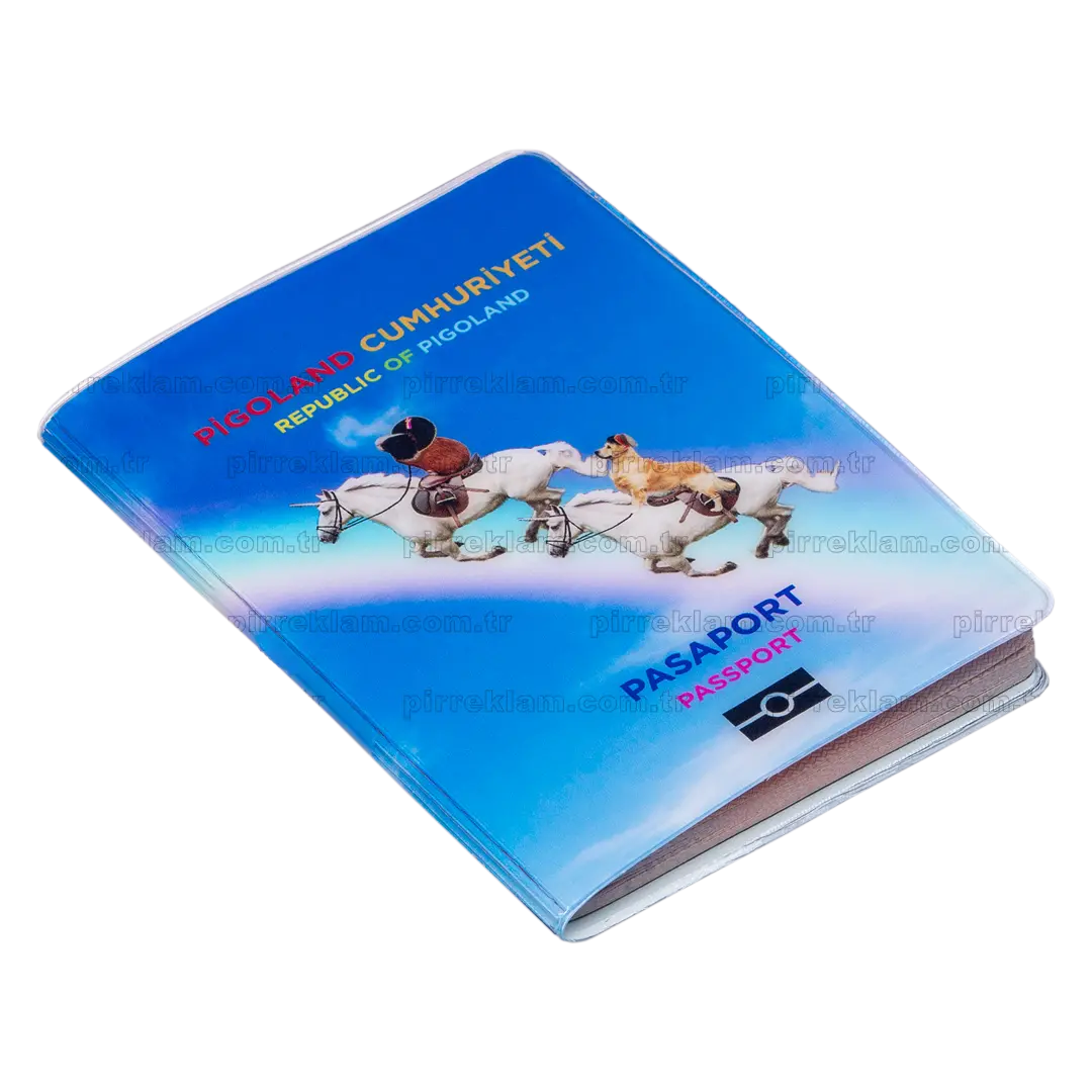 P-SF-L30+UV Lüx Kalın Şeffaf Pvc Pasaport Kılıfı (0,30 Micron)