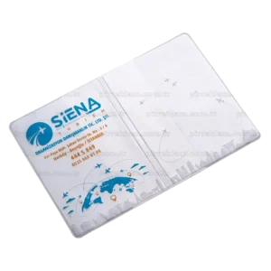 P-SF-E20+S3 Ekonomik Şeffaf Pvc Pasaport Kılıfı (0,20 Micron)