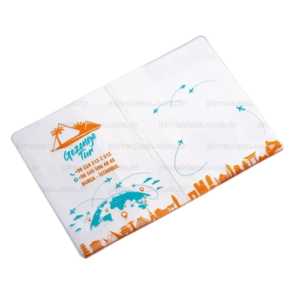 P-SF-E20+S2 Ekonomik Şeffaf Pvc Pasaport Kılıfı