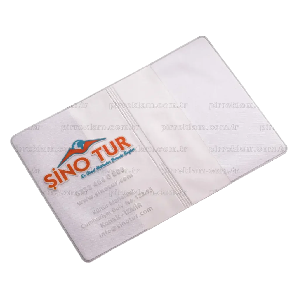 P-SF-L30+S1 Lüx Kalın Şeffaf Pvc Pasaport Kılıfı