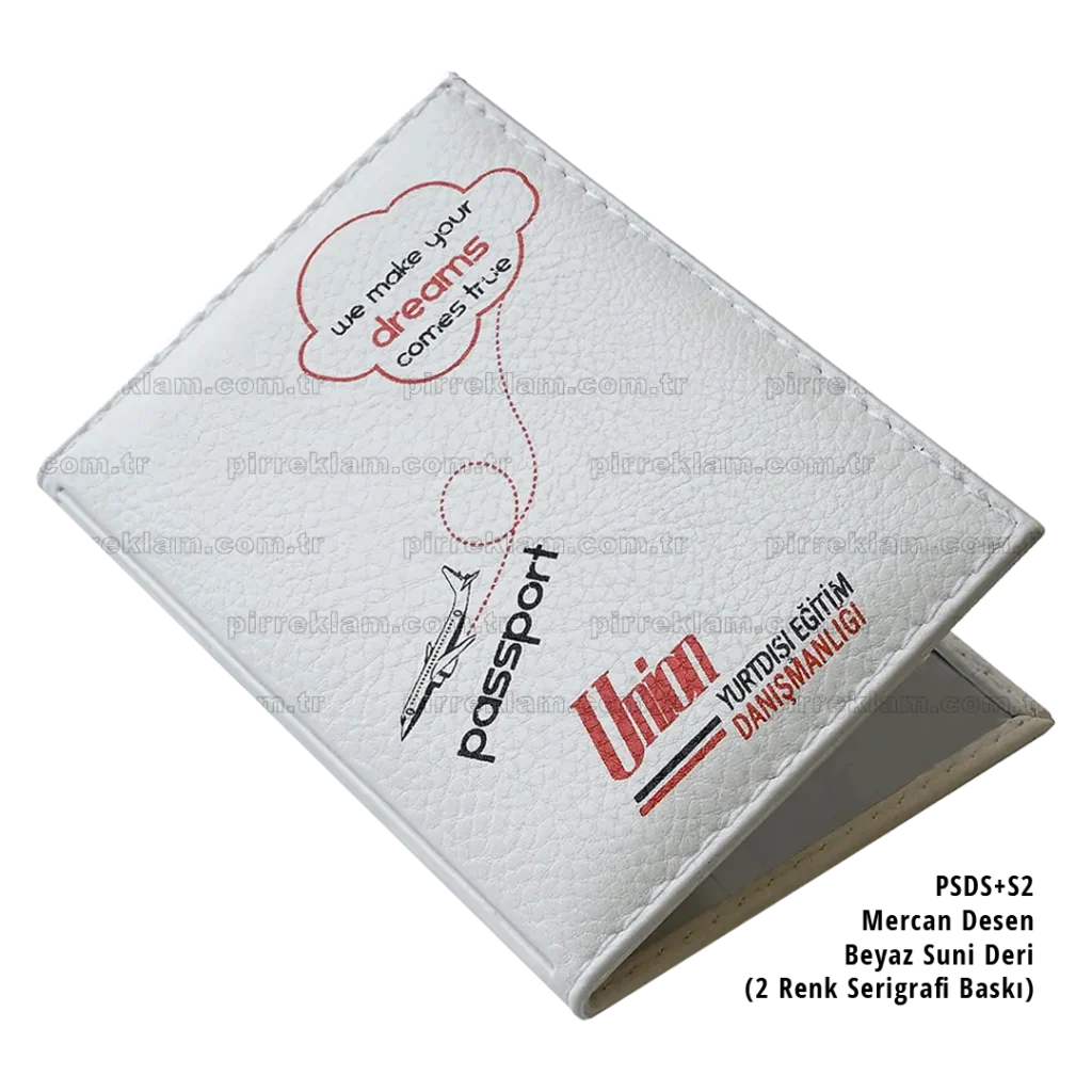 P-DS+S2 Dikişli Suni Deri Pasaport Kılıfı