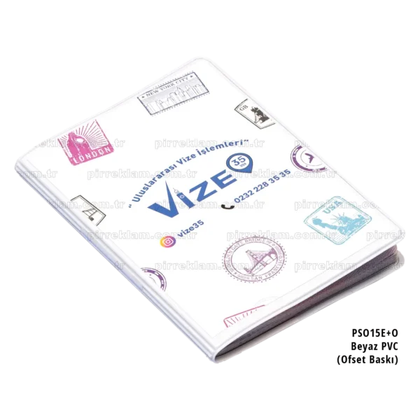 P-OF-L25 Ofset Baskı Folyo Pvc Pasaport Kılıfı