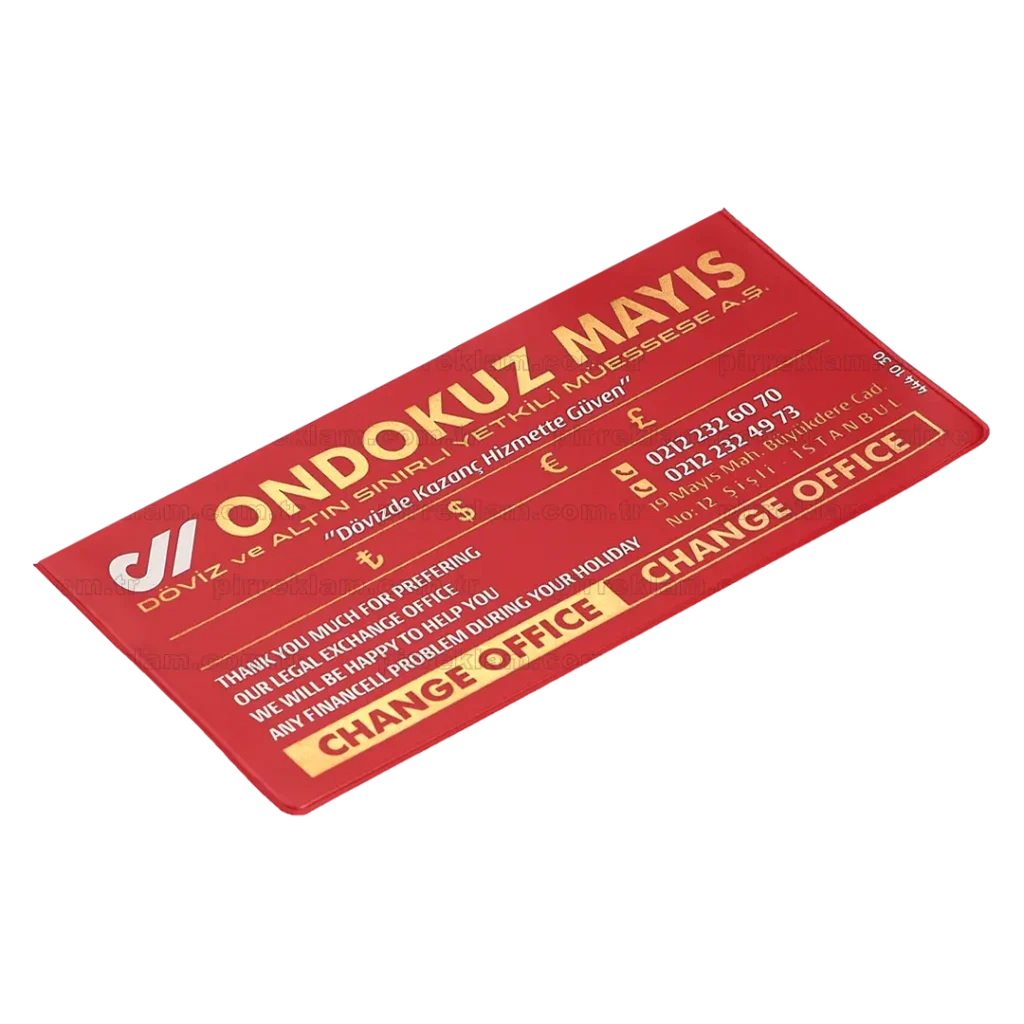 DZ-K-S20+S2 Küçük Boy Pvc Döviz Kabı (Standart 0,20 Micron)