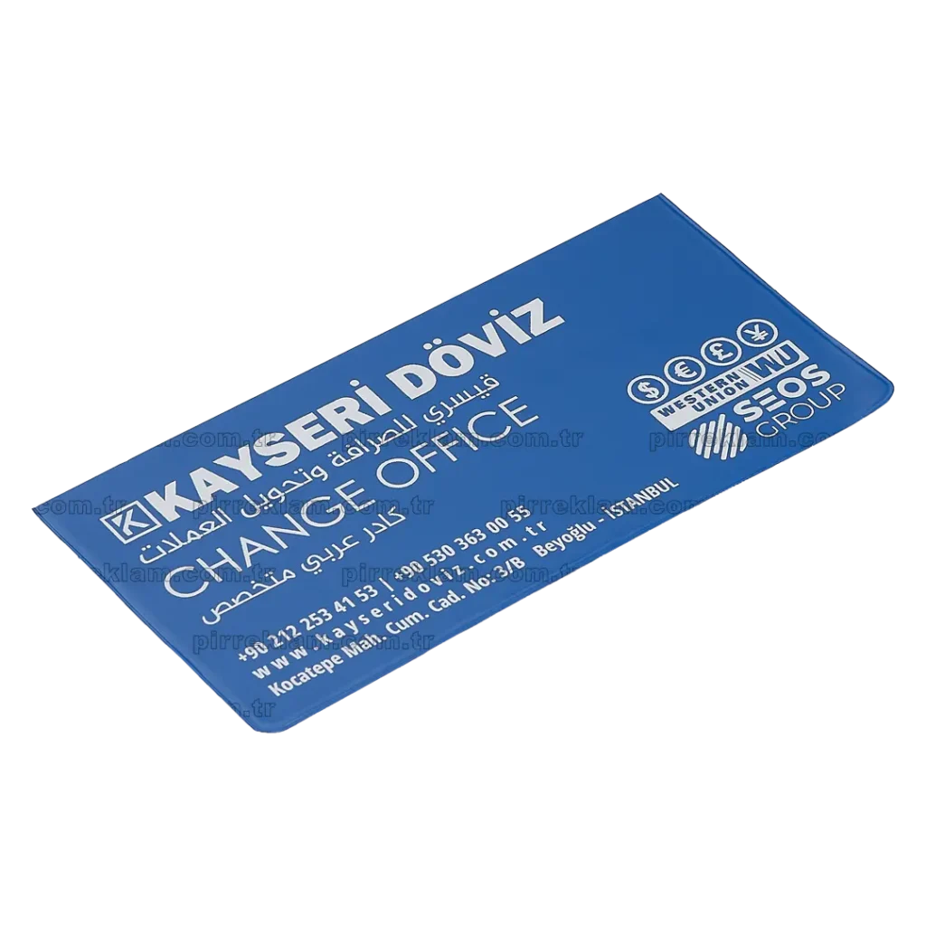 DZ-K-E15+S1 Küçük Boy Ekonomik Pvc Döviz Kabı (İnce 0,15 Micron)