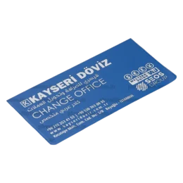 DZ-K-E15+S1 Küçük Boy Ekonomik Pvc Döviz Kabı (İnce 0,15 Micron)