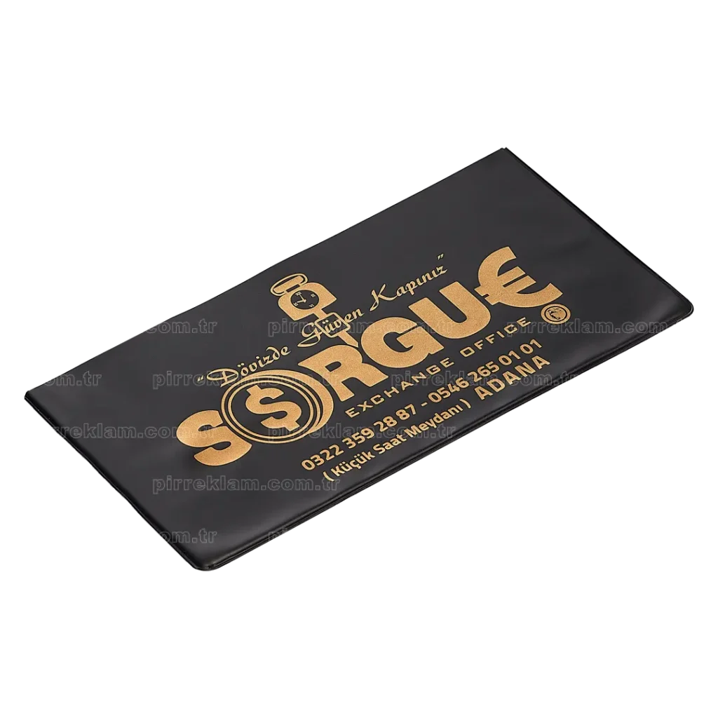 DZ-K-E15+S1 Küçük Boy Ekonomik Pvc Döviz Kabı (İnce 0,15 Micron)