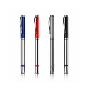 Çift tonlu kapaklı premium metal roller kalem – 4 kapak renginde bir arada