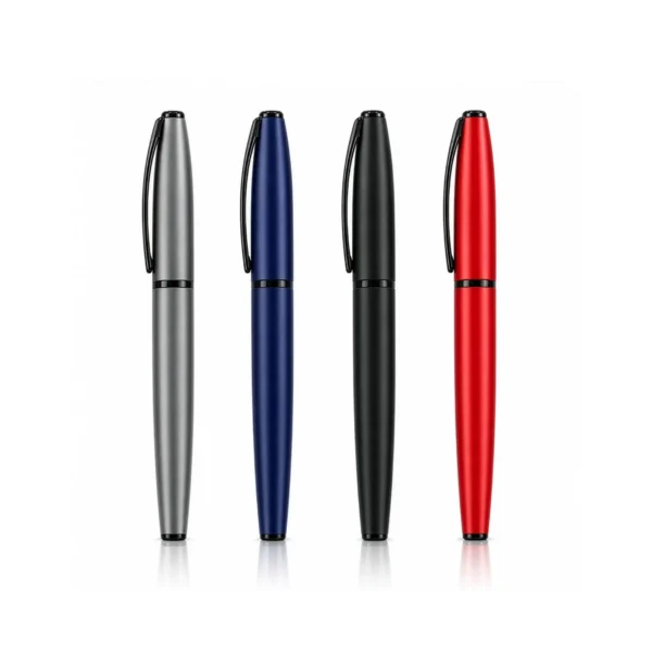 Puro gövdeli kapaklı premium metal roller kalem – 4 gövde renginde bir arada