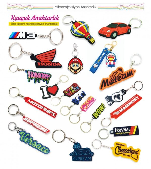 Kauçuk Silikon Anahtarlık